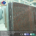 Santiago red granite slab